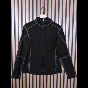 Kuhl Jacket Medium Mens Interceptor Full Zip Hooded Fleece Alfaca *READ